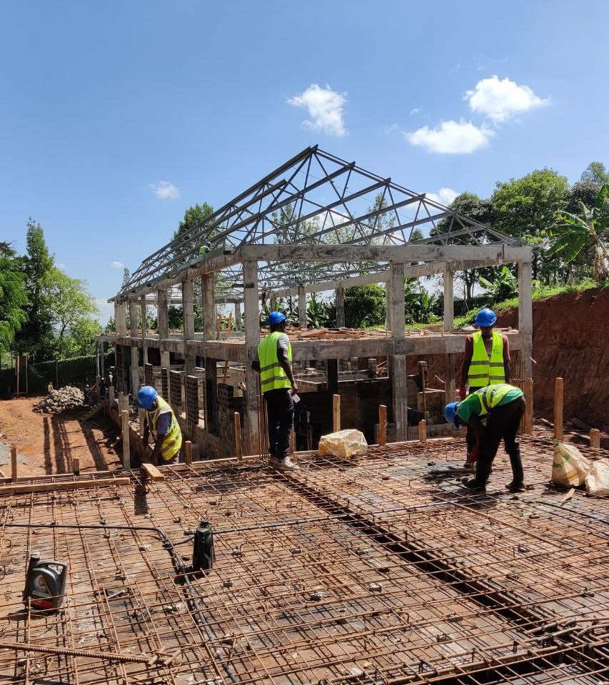 Construction site where ferroscan testing is applied